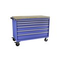 Champion Tool Storage Tool Cabinet, 6 Drawer, Blue, Steel, 56-1/2 in W x 28-1/2 in D x 43-1/4 in H, D15000601ILCMB8BBT-BB D15000601ILCMB8BBT-BB